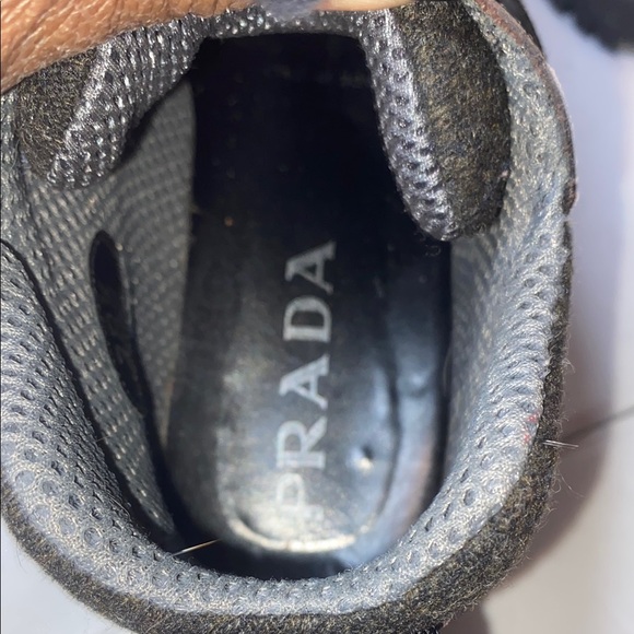 Prada vibram Black Gray hiking boots size 38.5 - Picture 6 of 8
